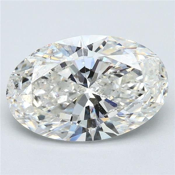 4.01ct G SI1 Rare Carat Ideal Cut Oval Diamond