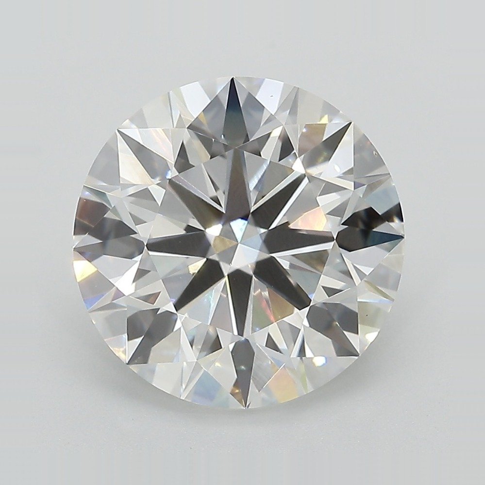 5.27ct F VVS2 Rare Carat Ideal Cut Round Lab Grown Diamond