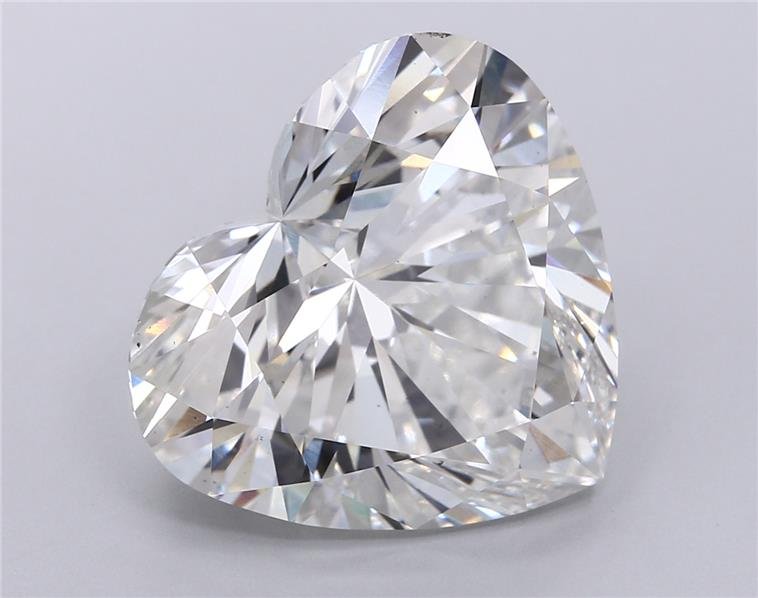 13.09ct F VS2 Rare Carat Ideal Cut Heart Lab Grown Diamond