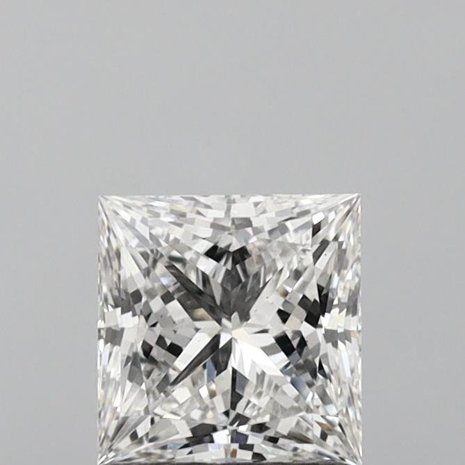 1.09ct F VS2 Rare Carat Ideal Cut Princess Lab Grown Diamond