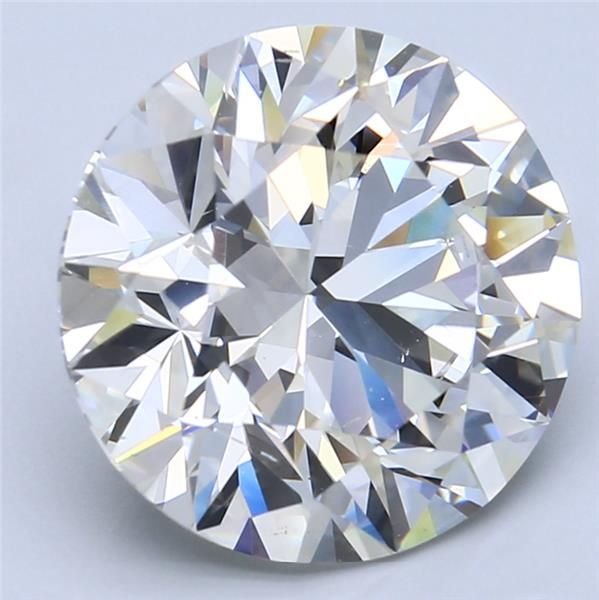 7.01ct I SI1 Rare Carat Ideal Cut Round Diamond