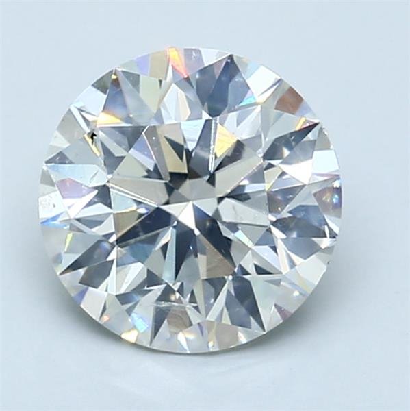 2.01ct G SI2 Rare Carat Ideal Cut Round Diamond