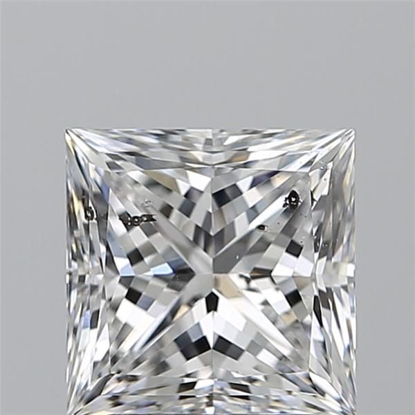2.21ct E SI2 Rare Carat Ideal Cut Princess Diamond
