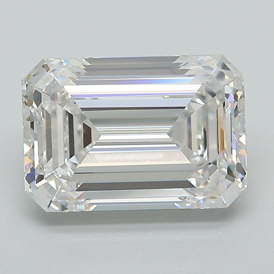 3.54ct F VS1 Rare Carat Ideal Cut Emerald Lab Grown Diamond