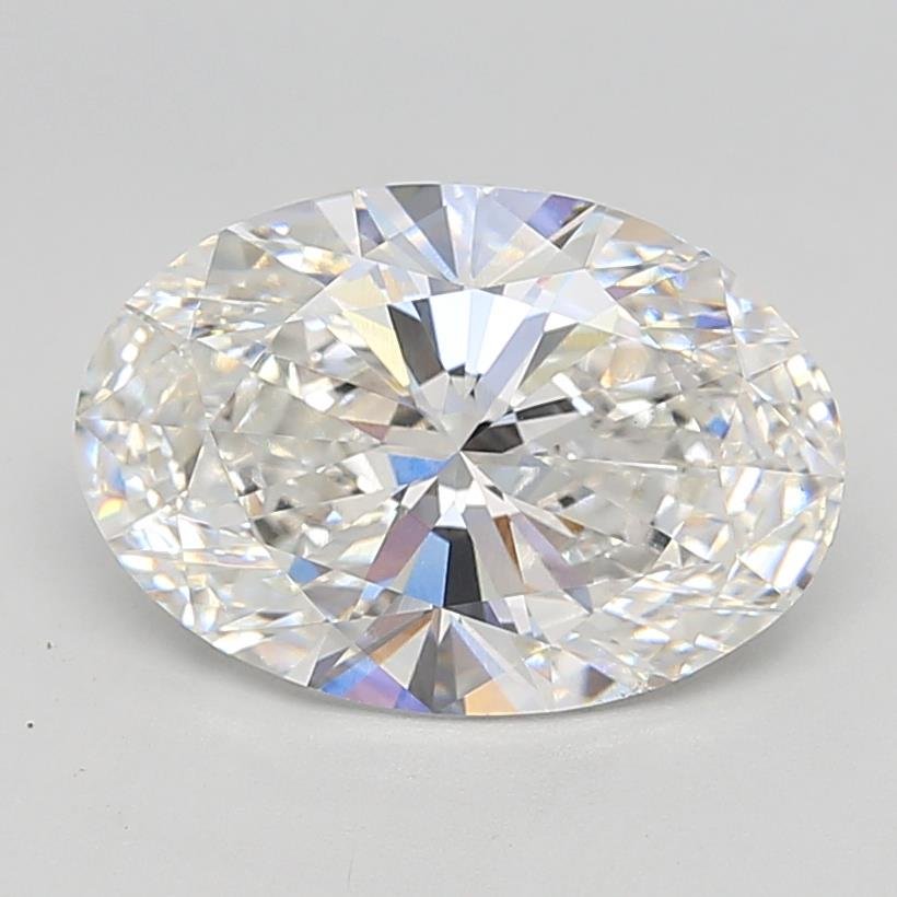 4.09ct F VS1 Rare Carat Ideal Cut Oval Lab Grown Diamond