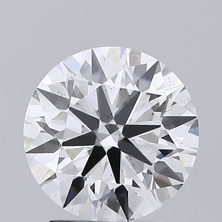 2.51ct E SI1 Rare Carat Ideal Cut Round Lab Grown Diamond