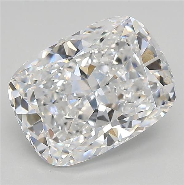 3.28ct D VS1 Rare Carat Ideal Cut Cushion Lab Grown Diamond