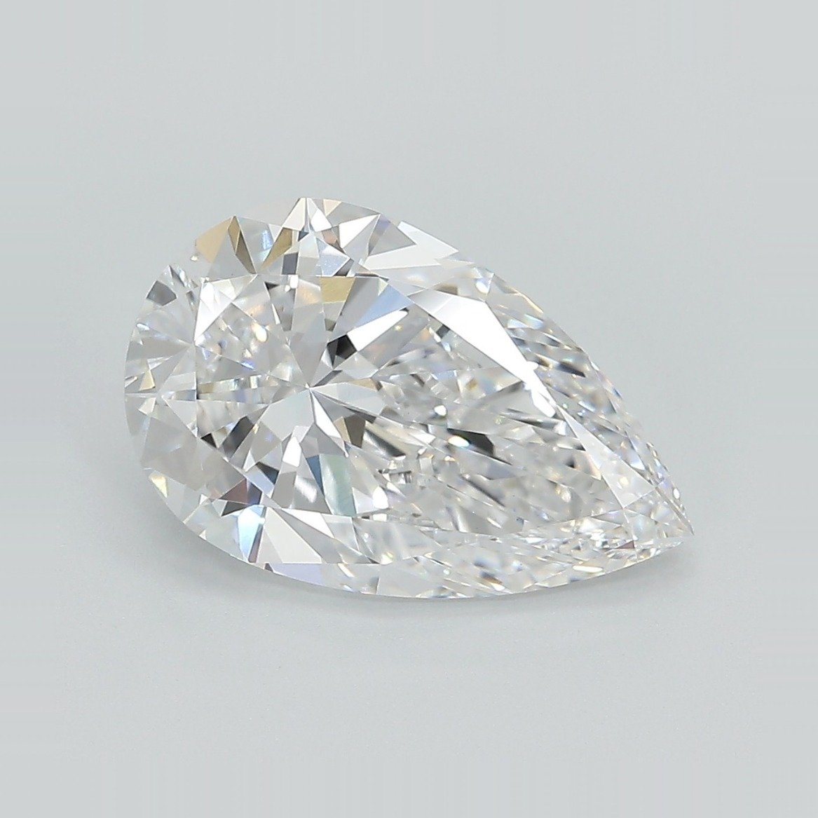 3.90ct D VS1 Very Good Cut Pear Lab Grown Diamond