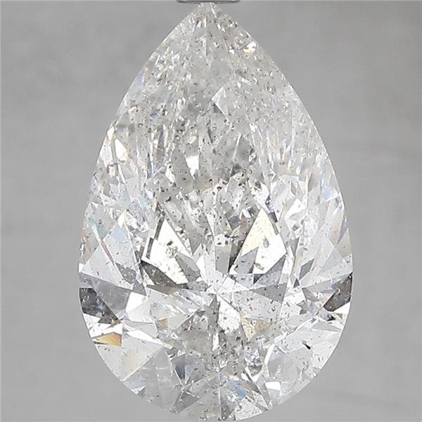 4.00ct F SI2 Rare Carat Ideal Cut Pear Diamond