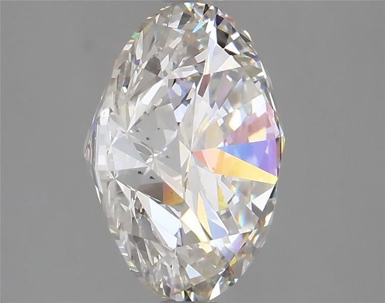 4.44ct F SI2 Rare Carat Ideal Cut Round Lab Grown Diamond