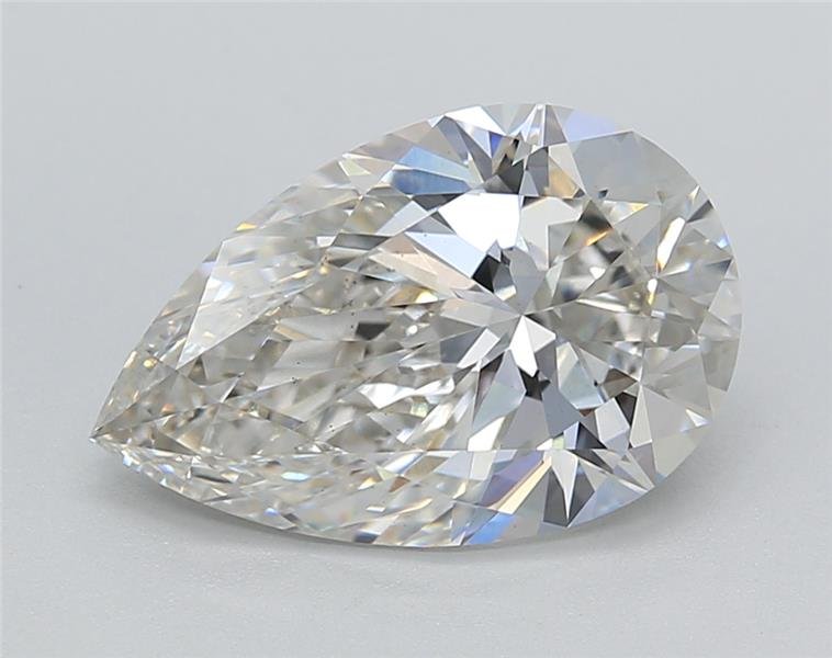 3.11ct H VS1 Rare Carat Ideal Cut Pear Lab Grown Diamond