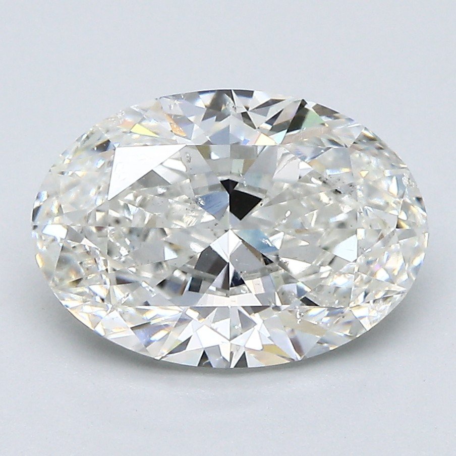 3.01ct H SI2 Rare Carat Ideal Cut Oval Diamond
