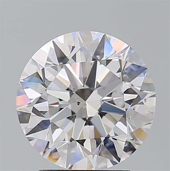 2.70ct E SI2 Rare Carat Ideal Cut Round Diamond