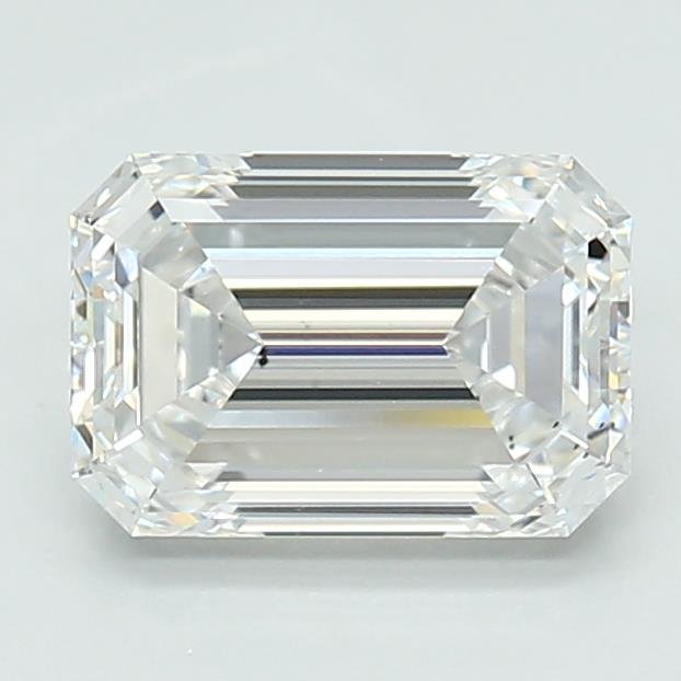 1.50ct D VS2 Excellent Cut Emerald Lab Grown Diamond