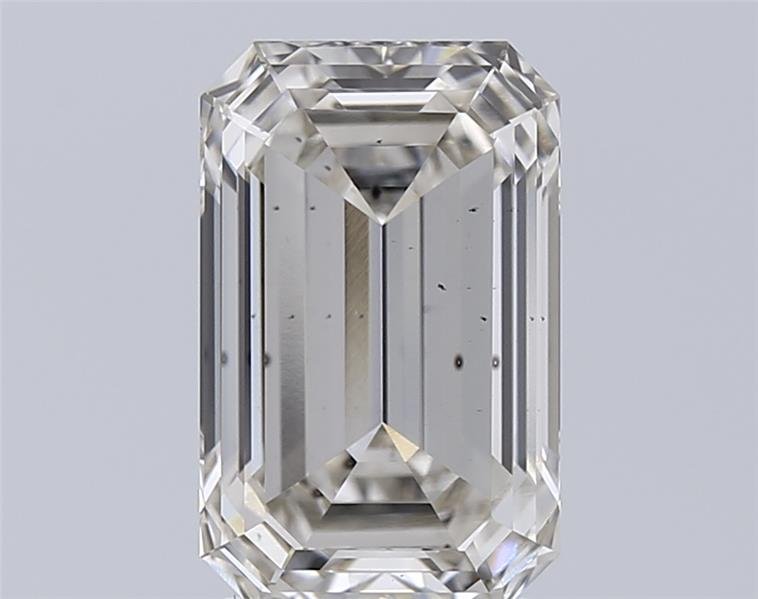 3.01ct I SI1 Rare Carat Ideal Cut Emerald Lab Grown Diamond