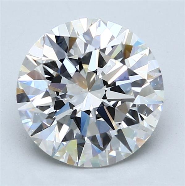 2.68ct F VS1 Rare Carat Ideal Cut Round Lab Grown Diamond