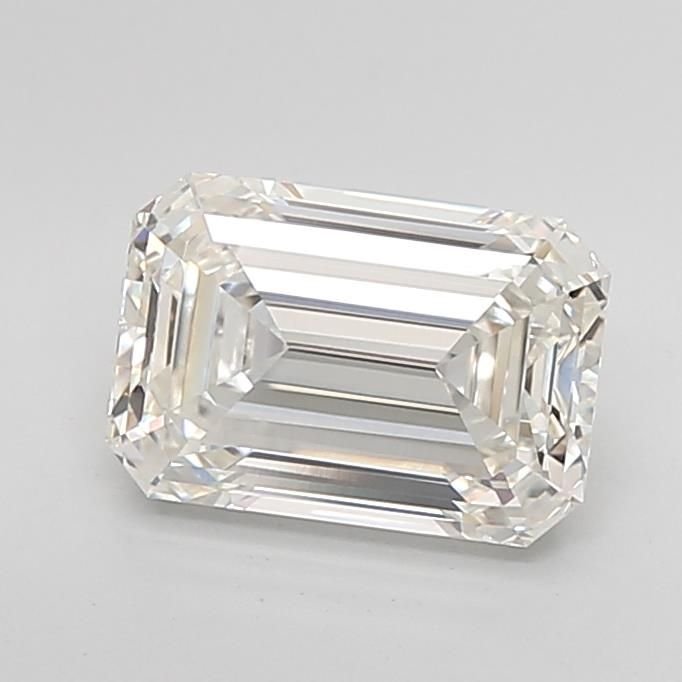 3.03ct H VVS2 Rare Carat Ideal Cut Emerald Lab Grown Diamond