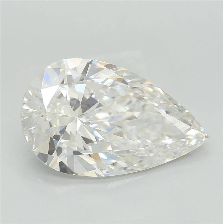 3.03ct E VS2 Rare Carat Ideal Cut Pear Lab Grown Diamond
