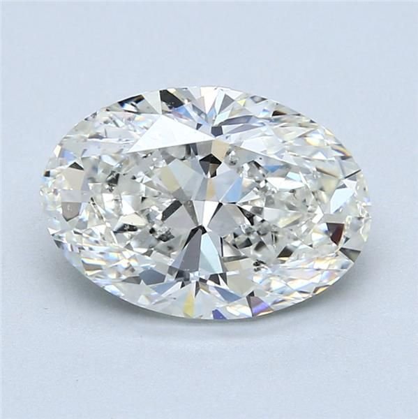 3.01ct H SI2 Rare Carat Ideal Cut Oval Diamond