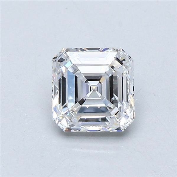0.91ct D VVS1 Rare Carat Ideal Cut Asscher Diamond