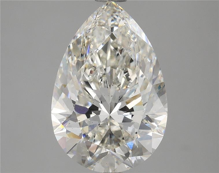 3.85ct H VS2 Rare Carat Ideal Cut Pear Lab Grown Diamond