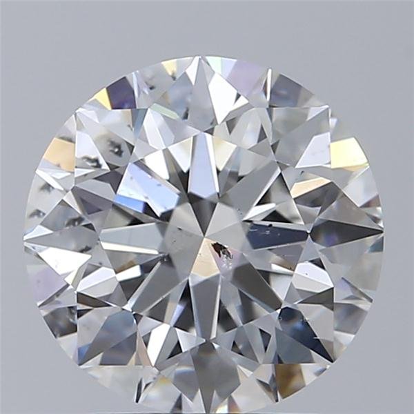 2.09ct E SI2 Rare Carat Ideal Cut Round Diamond