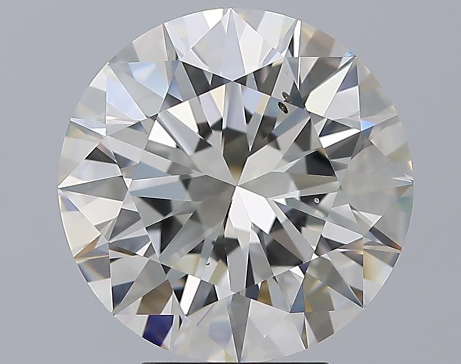 5.02ct J SI1 Rare Carat Ideal Cut Round Diamond