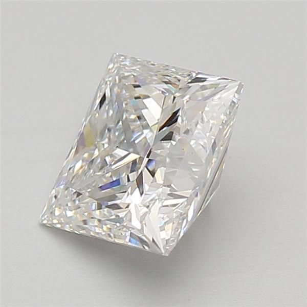 2.58ct F VS2 Rare Carat Ideal Cut Princess Lab Grown Diamond