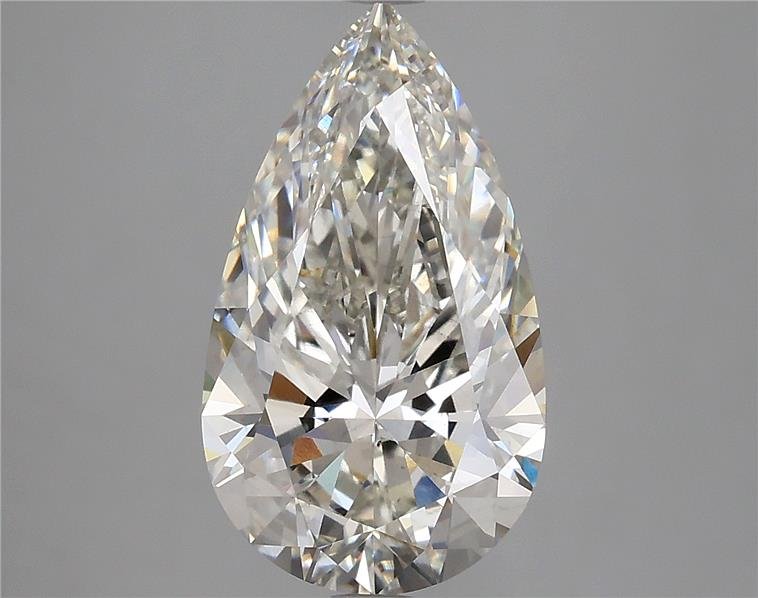 4.04ct H VS2 Rare Carat Ideal Cut Pear Lab Grown Diamond