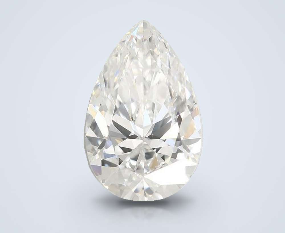 4.08 Carat Pear Lab Diamond