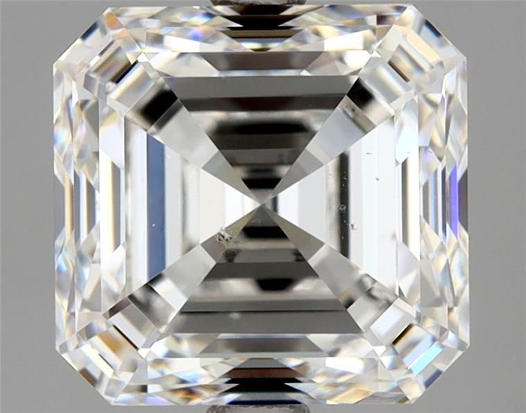 3.50ct F SI1 Very Good Cut Asscher Diamond