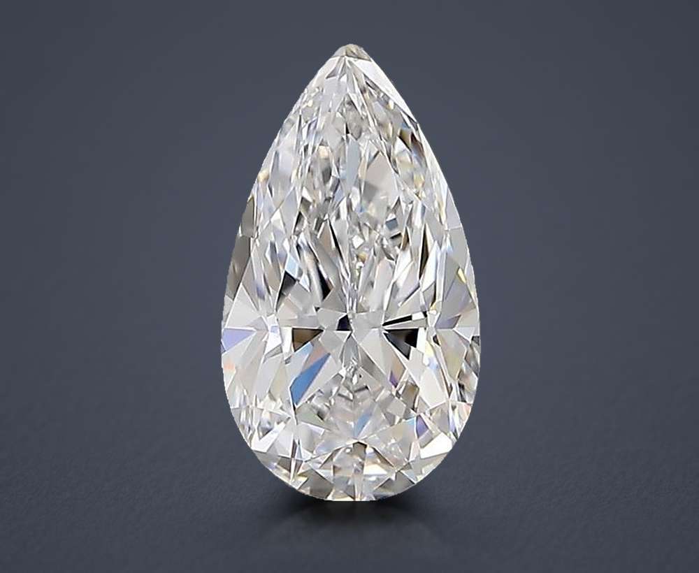 1.45 Carat Pear Natural Diamond