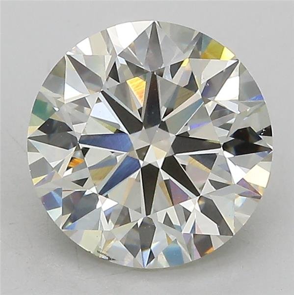 3.05ct J VS1 Excellent Cut Round Lab Grown Diamond