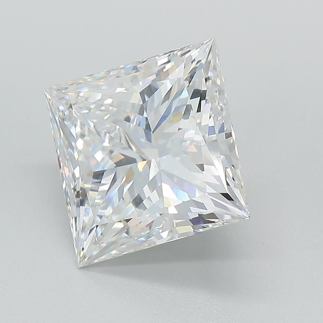 4.20ct D VS1 Rare Carat Ideal Cut Princess Lab Grown Diamond