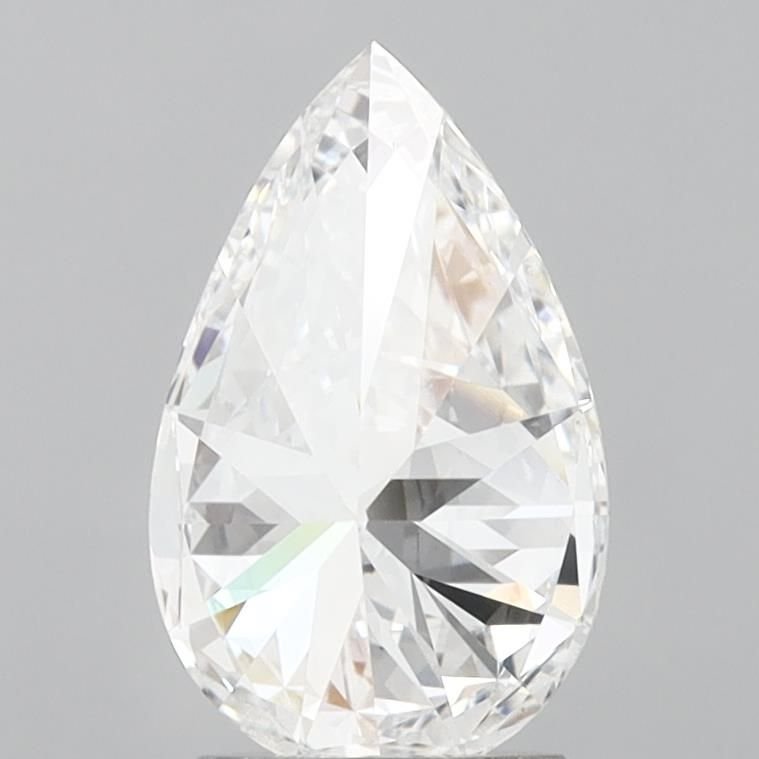 2.40ct E VS1 Rare Carat Ideal Cut Pear Lab Grown Diamond