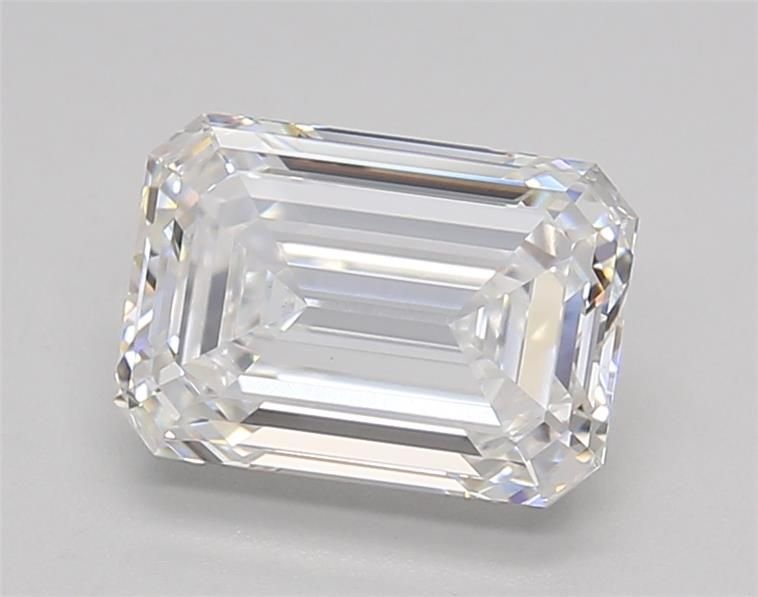 2.02ct F VS1 Rare Carat Ideal Cut Emerald Lab Grown Diamond