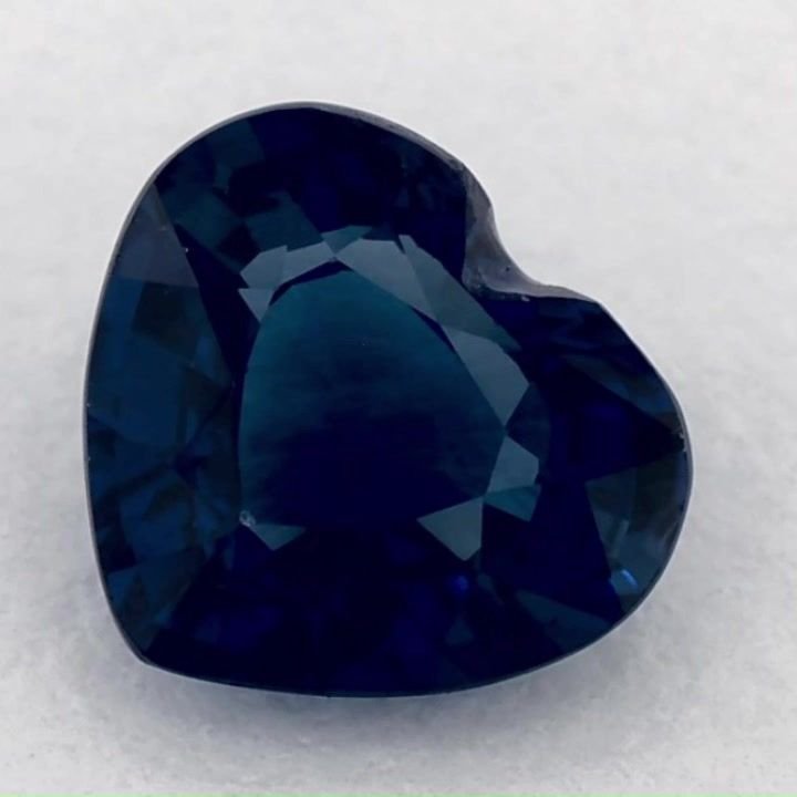 1.07 Carat Blue Heart Sapphire