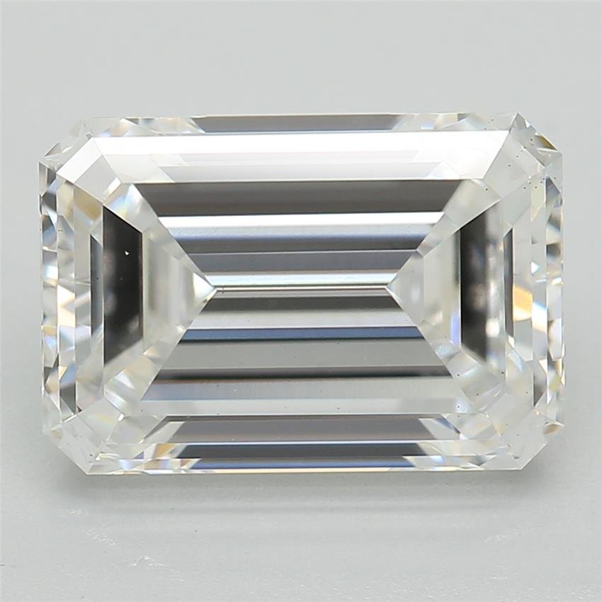 2.58ct F VS1 Rare Carat Ideal Cut Emerald Lab Grown Diamond