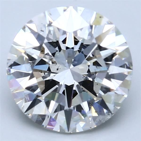 4.02ct F SI2 Rare Carat Ideal Cut Round Diamond