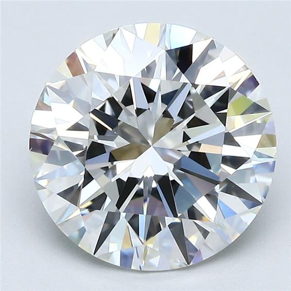 3.76ct I VS2 Rare Carat Ideal Cut Round Diamond