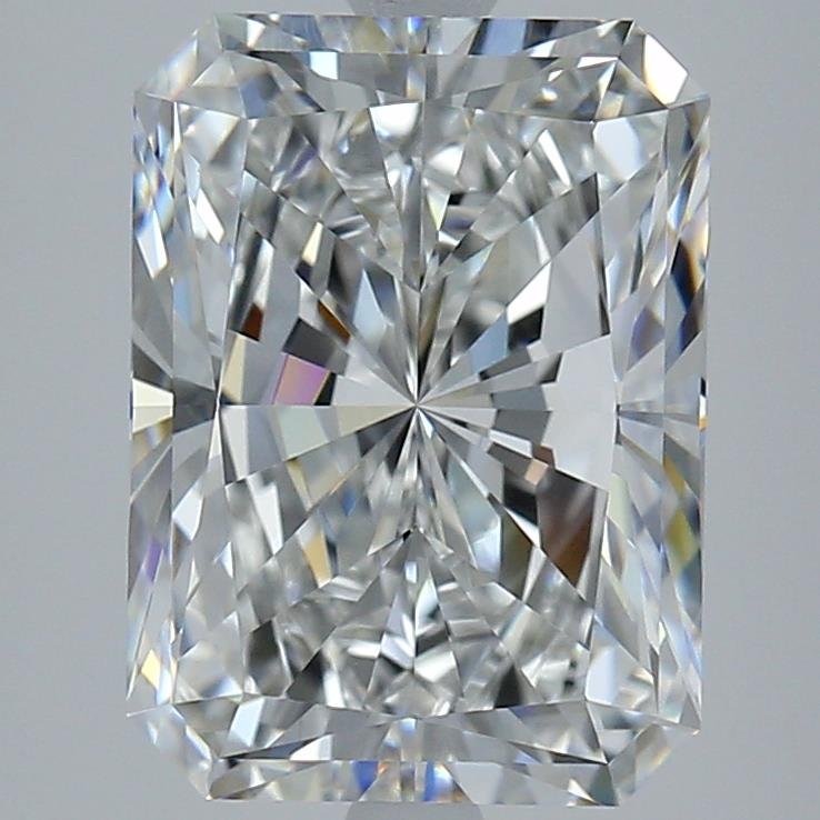 5.21ct G VVS2 Rare Carat Ideal Cut Radiant Diamond