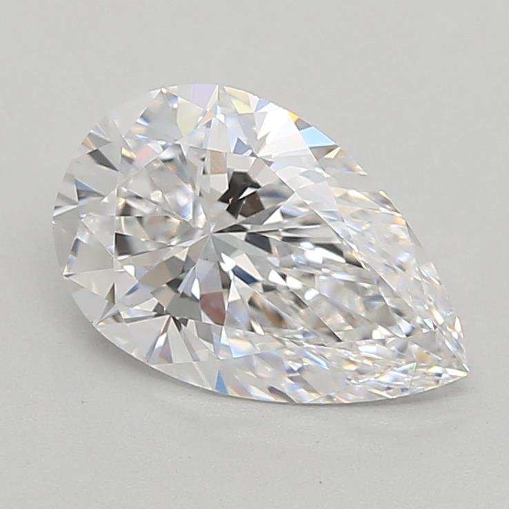 1.09ct D VVS2 Rare Carat Ideal Cut Pear Lab Grown Diamond