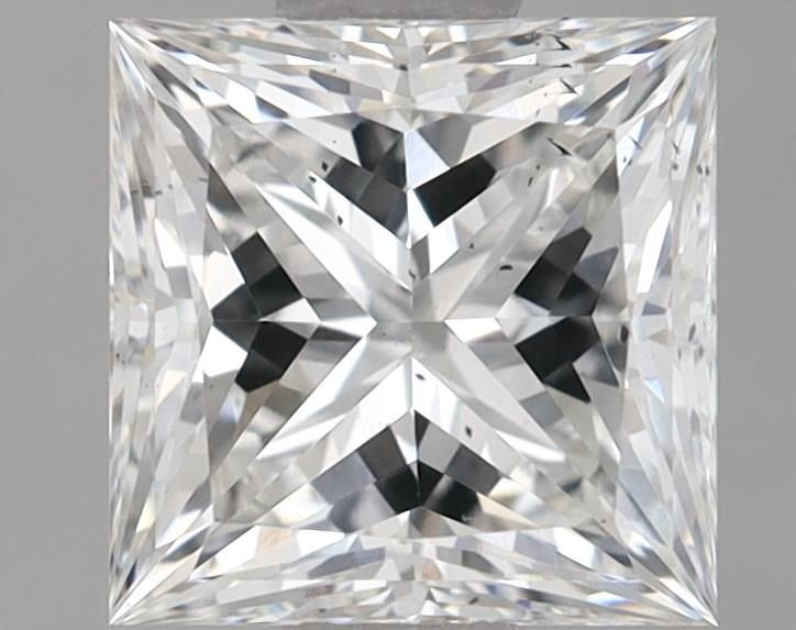 0.97ct F SI1 Rare Carat Ideal Cut Princess Lab Grown Diamond