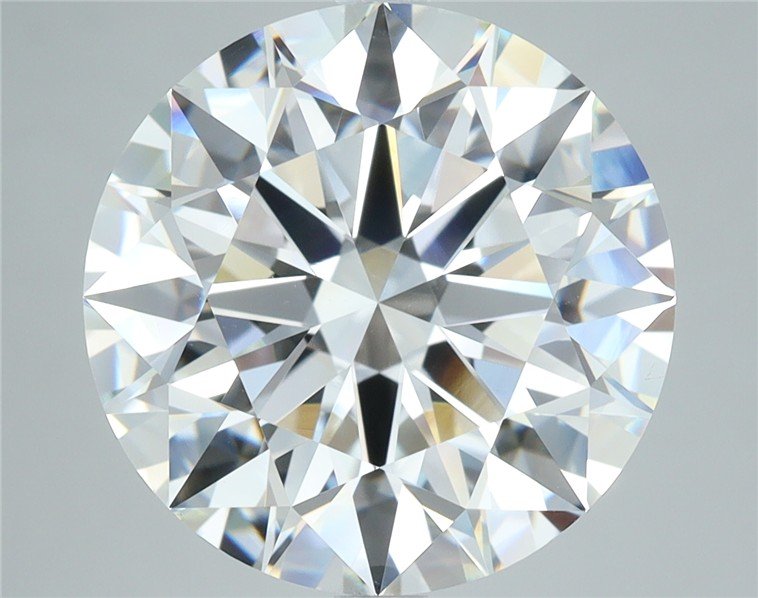 8.16ct G VS2 Rare Carat Ideal Cut Round Diamond