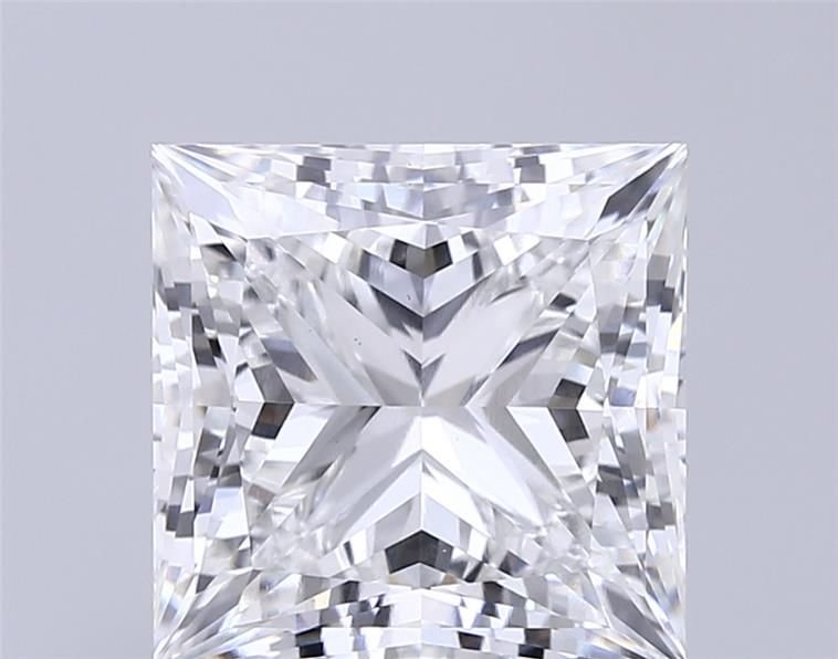 7.04ct F VS1 Rare Carat Ideal Cut Princess Lab Grown Diamond