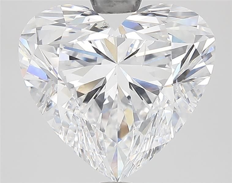 5.01ct D SI1 Rare Carat Ideal Cut Heart Diamond