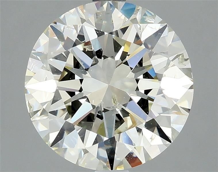 3.70ct J SI2 Rare Carat Ideal Cut Round Diamond