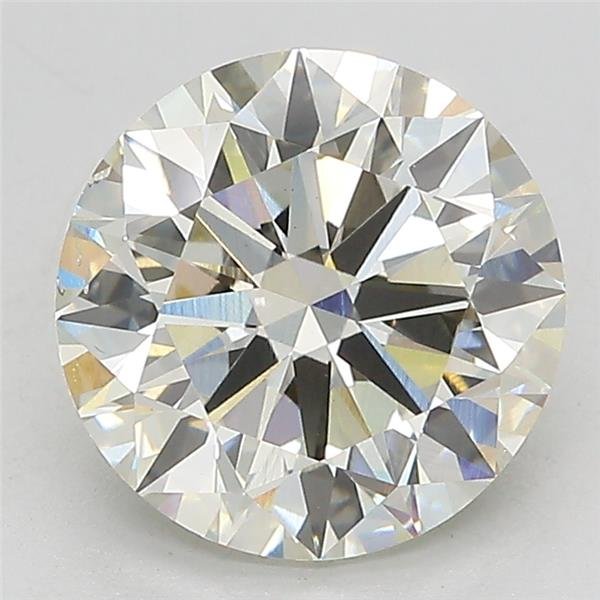 3.02ct J VS2 Excellent Cut Round Lab Grown Diamond