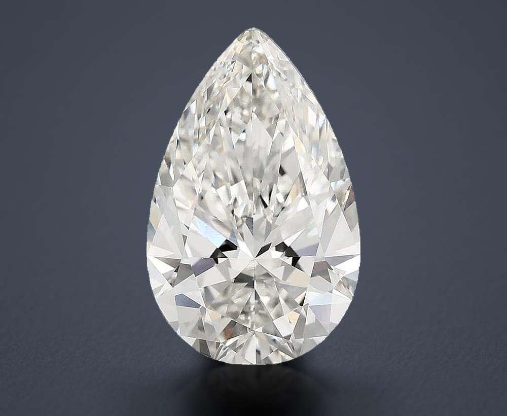5.75 Carat Pear Lab Diamond