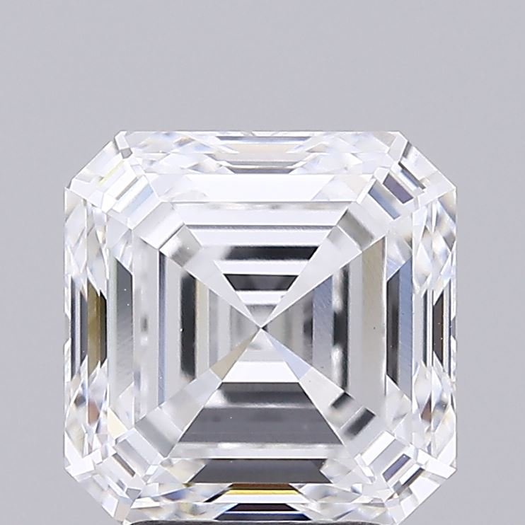 3.70ct D VVS2 Rare Carat Ideal Cut Asscher Lab Grown Diamond